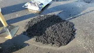 iSphalt 6.5 from PAVTECH, a nanotechnology cold asphalt mix for permanent potholes repair.