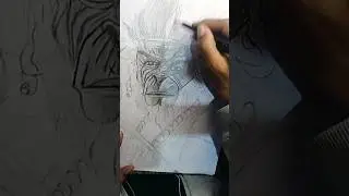 Angry Hanuman Ji Drawing🔥,#shorts #art#drawing #hanuman #trending