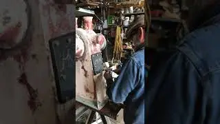 Test fitting the new winch cover