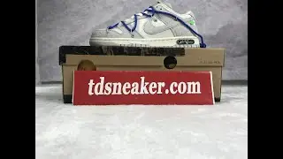 Unboxing Nike Dunk Low Off-White Lot 32  DJ0950-104|www.tdsneaker.com