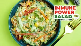 Low-Calorie Immunity Boosting Salad | Weight Loss Friendly | Healthy Yogurt Sauce Recipe by RazEats