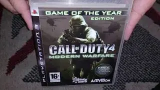 Nostalgamer Unboxing Call Of Duty 4 Modern Warfare Game Of The Year Edition On Sony Playstation 3 UK