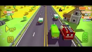 blocky highway game play with fire office truck 🚒 one way match //#gaming #games #gameplay