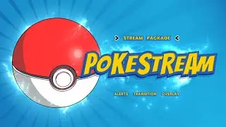 Pokemon Twitch Overlay and Alerts Stream Package for OBS