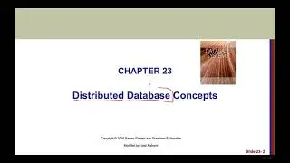 Ch07 Distributed Database Concepts - Part1