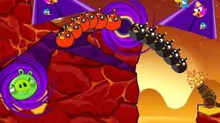 Angry Birds Collection Hacked 3 - RESCUE ALL BIRDS AFTER BLASTING PIGGIES UNDER STONE!