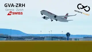 Infinite Flight - Geneva to Zurich | Swiss A220 | Cinematic Short Film