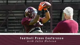 Football Press Conference with Jalen Holston 09.02.20