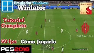 PES 2016 Winlator 7.1 Emulador Windows ANDROID PC Settings Pro Evolution Soccer Gameplay HD Ajustes.