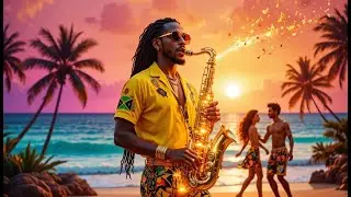Afrobeat &times; Amapiano Mix  | Tropical Sax Chill Beats at Sunset