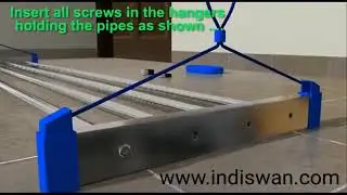 Installation of Indiswan Stainless Steel Ceiling Cloth Drying Pulley Rack Stand