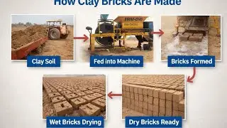How Clay Bricks Are Made | Brick Manufacturing Process Step by Step