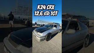 Junkyard K24a2 bolt on CRX 230hp/178trq #KRX #honda #1320 #shorts #redzonetuned