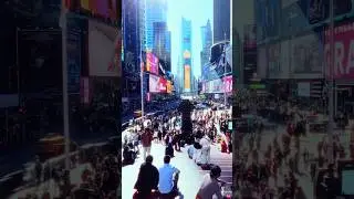 Times Square ⏱️⏳🕰️ #shorts #hyperlapse #time #travel #art #marriageproposals #explorepage