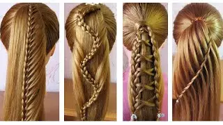 4 Easy & Beautiful ponytail hairstyles | Trendy Hairstyle For Teenagers | Hair style girl