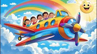Flying High in the Sky | Kids Airplane Song | Fun Rhyming Adventure for Children