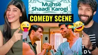 Mujhse Shaadi Karogi Funny Comedy Scene Salman Khan, Akshay Kumar - Hindi Movie Reaction