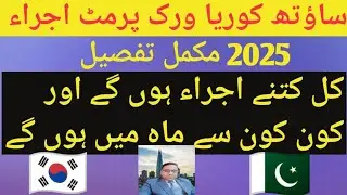 South Korea work permit visa ijrah schedule 2025 complete