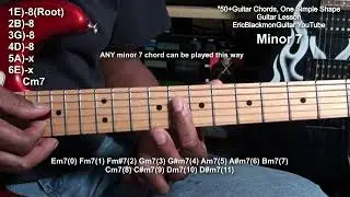 How To Play 50+ GUITAR CHORDS With ONE Easy Shape @EricBlackmonGuitar