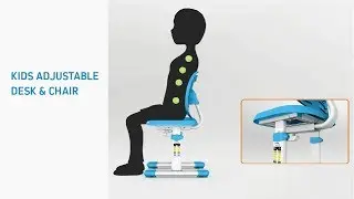 Kids Adjustable Desk & Chair - B204S [ERGOVIDA]