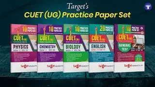 CUET (UG) PCB, English and General Test Practice Paper Set | Target Publications