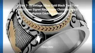Top 5 Best Selling Vintage Mens Signet Rings
