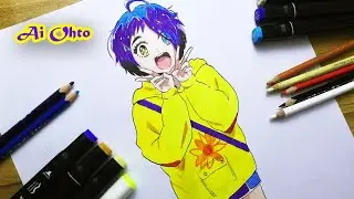 Drawing Anime || Drawing Ai Ohto from Wonder Egg Priority step by step