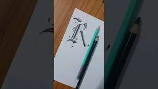 Alphabet R font style design | #shorts #youtube #drawing #font #calligraphy #art #shekharmamaarts