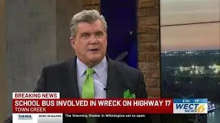 Crews responding to school bus-involved crash on Highway 17 near Winnabow