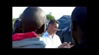 Steven Woolfe Visits Calais Unofficial Migrant Squatter Camp 11June2015