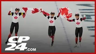 Canadian speedskaters win gold in women&rsquo;s team pursuit