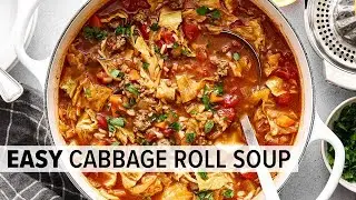 EASY CABBAGE ROLL SOUP | No stuffing or rolling required!