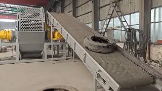 Truck Tire Rubber Shredder | 1300 Waste Tyre Shredding Machine