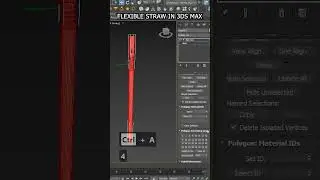 make flexible Straw in less than 1-minute in 3ds max. @zna_studio