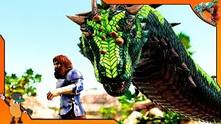 HOW TO TAME A CRYSTAL BASILISK! | ARK Crystal Isles Addition Dinos