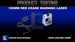 100mW Red Crane Warning Laser - Red Pedestrian Safety Laser - Projects Red Line on Floor - IP54
