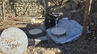 Traditional Lavash Bread on Open Fire 🔥 | When Grandma Still Cooks Life Slowly