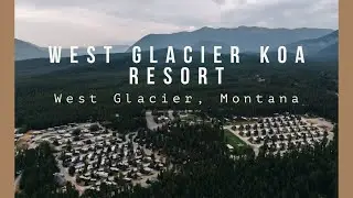 West Glacier KOA Resort From The Air