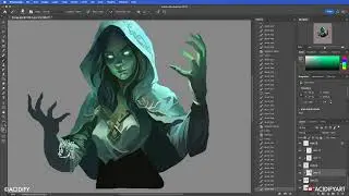 Spiritual Synergy: Ghosts and Souls (Digital Art - Speed Painting Process)