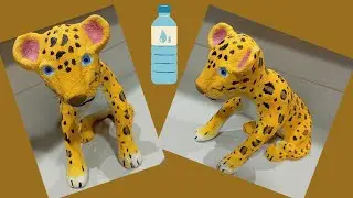 faça você mesmo onça  com garrafa pet