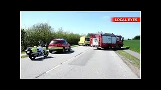 D&oslash;dsulykke: To motorcykler kolliderer med bil