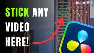 Stick ANY VIDEO on Surface Using Planar Tracker in DaVinci Resolve 19!