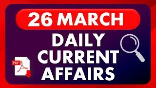 26 March 2022 Current Affairs | Today Current Affairs | Daily Current Affairs Hindi | #nextdose1475