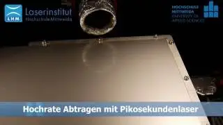 Hochrate Abtragen mit Polygonspiegelscanner und Hochleistungsultrakurzpulslaser