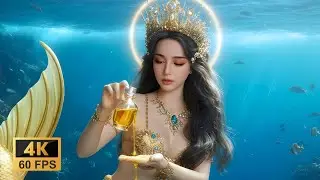 Moonlit Sea Mermaid Calm | AI Music Video with 4K Visuals | Mermaid Realm
