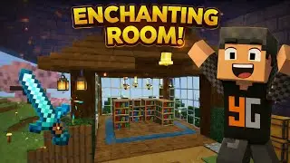 I BUILT MY FIRST ENCHANTING ROOM | MINECRAFT GAMEPLAY #8