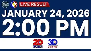 LIVE 2PM PCSO LOTTO RESULTS TODAY JANUARY 24, 2026 | SWERTRES EZ2