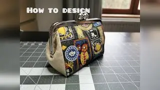 Frame clasp purse /fermoir rétro métallique /vintage /4 pièces/design /patron/pattern tutorial #0049