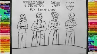 Corona Warriors Drawing | Happy Doctors Day Drawing | Doctors Day Special Drawing