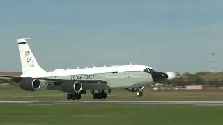 Footage of the RC 135 fleet returning to Offutt AFB, Nebraska on September 30, 2022
